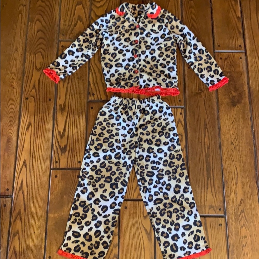 Cheetah print pajama set